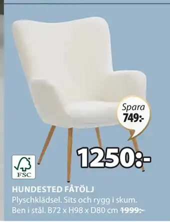 HUNDESTED FÅTÖLJ