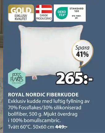 JYSK ROYAL NORDIC FIBERKUDDE erbjuda