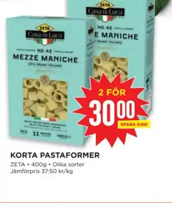 Willys KORTA PASTAFORMER ZETA erbjuda