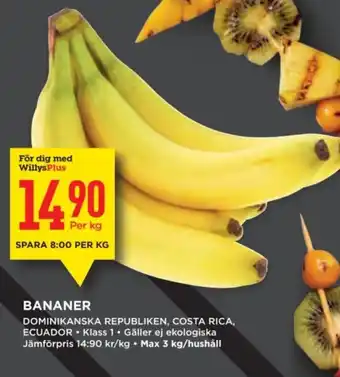 Willys BANANER erbjuda