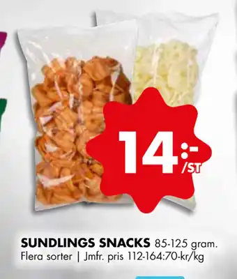 ÖoB SUNDLINGS SNACKS erbjuda