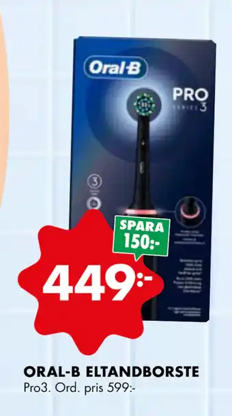ÖoB ORAL-B ELTANDBORSTE erbjuda