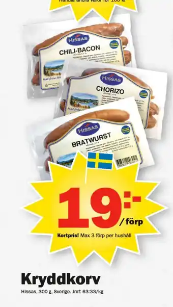 Pekås Kryddkorv erbjuda