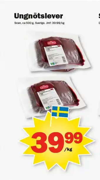 Pekås Ungnötslever erbjuda