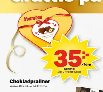 Pekås Chokladpraliner erbjuda