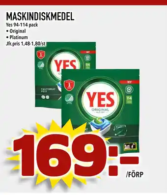 MatArket MASKINDISKMEDEL erbjuda