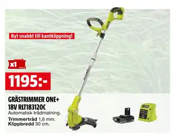 Bauhaus GRÄSTRIMMER ONE+ 18V RLT183120C erbjuda