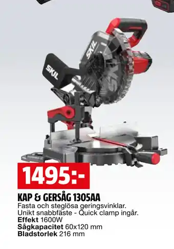 Bauhaus KAP & GERSÅG 1305AA erbjuda