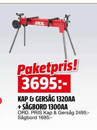 Bauhaus KAP & GERSÅG 1320AA + SÅGBORD 1300AA erbjuda