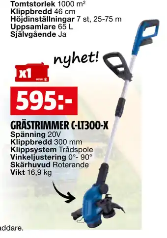 Bauhaus GRÄSTRIMMER C-LT300-X erbjuda