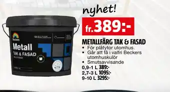 Bauhaus METALLFÄRG TAK & FASAD erbjuda