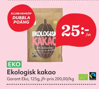 Hemköp Ekologisk kakao erbjuda