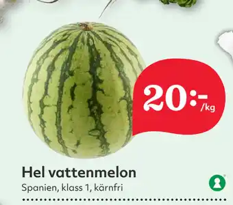 Hemköp Hel vattenmelon erbjuda