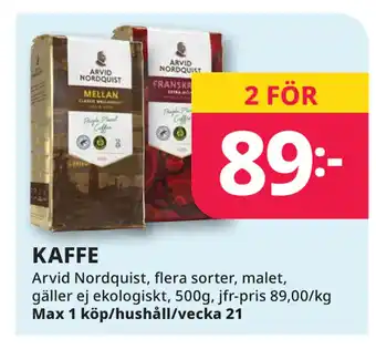 Tempo KAFFE erbjuda