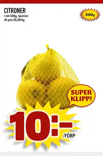 Nya Pulsen CITRONER erbjuda