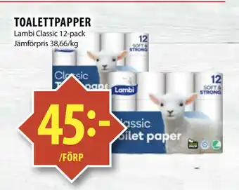 Matvärlden Tensta TOALETTPAPPER erbjuda