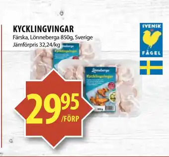 Matvärlden Tensta KYCKLINGVINGAR erbjuda