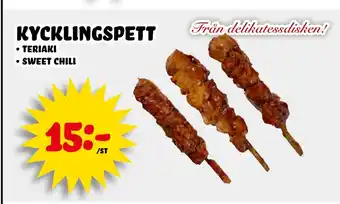 Nelins kycklingspett erbjuda