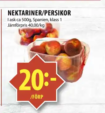 Matvärlden Tensta NEKTARINER/PERSIKOR erbjuda