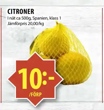 Matvärlden Tensta CITRONER erbjuda