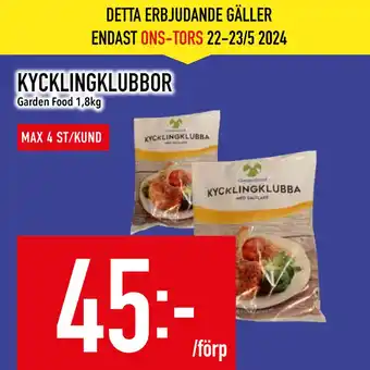 Matdax KYCKLINGKLUBBOR erbjuda