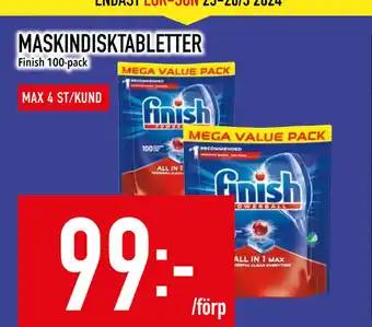 Matdax MASKINDISKTABLETTER erbjuda