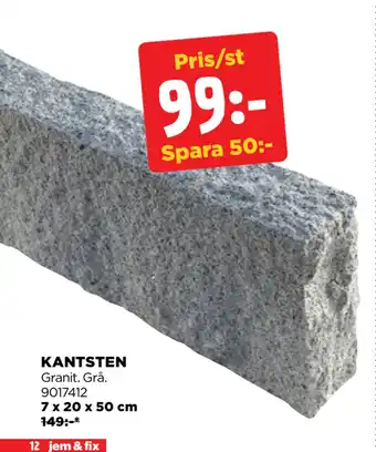 Jem&Fix KANTSTEN erbjuda