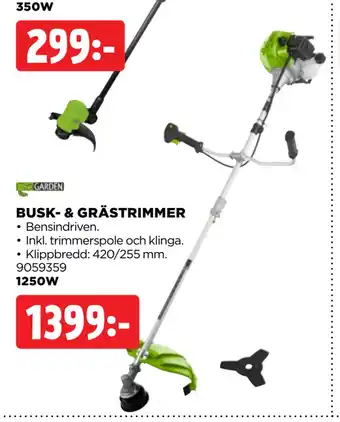 Jem&Fix BUSK- & GRÄSTRIMMER erbjuda