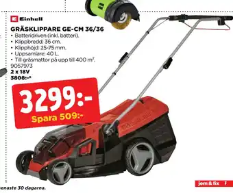 Jem&Fix GRÄSKLIPPARE GE-CM 36/36 erbjuda