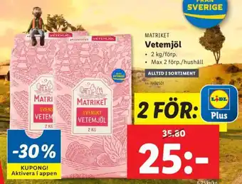 Lidl Vetemjöl erbjuda
