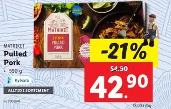 Lidl Pulled Pork erbjuda