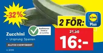 Lidl Zucchini erbjuda