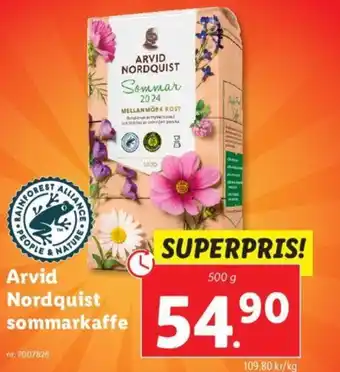 Lidl Arvid Nordquist sommarkaffe erbjuda