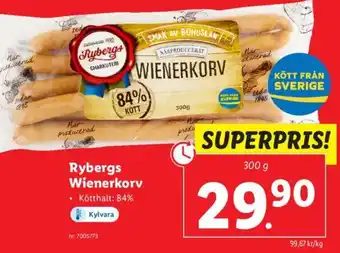 Lidl Rybergs Wienerkorv erbjuda