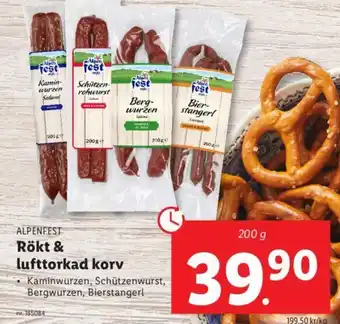 Lidl Rökt & lufttorkad korv erbjuda
