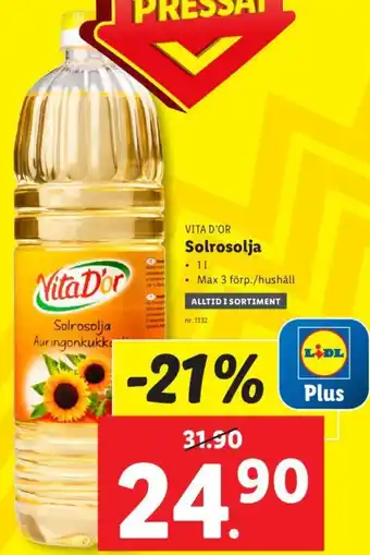 Solrosolja