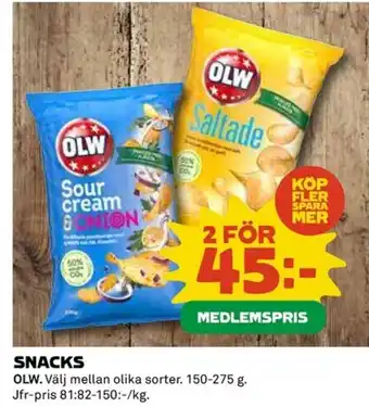 Coop SNACKS erbjuda