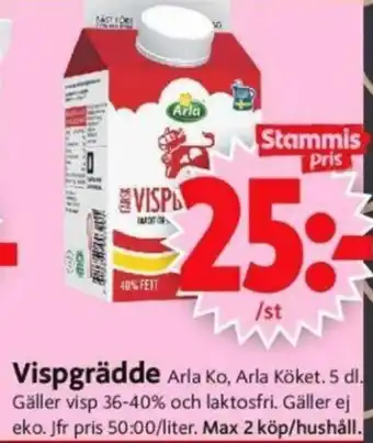 ICA Supermarket Vispgrädde erbjuda