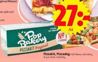 ICA Supermarket Pizzakit, Pizzadeg erbjuda