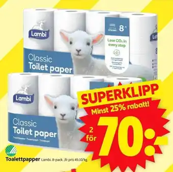 ICA Supermarket Toalettpapper erbjuda