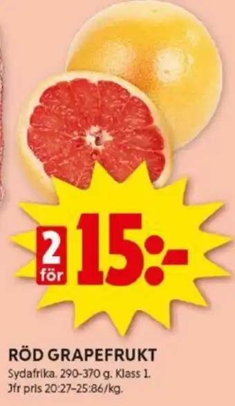 ICA Kvantum RÖD GRAPEFRUKT erbjuda