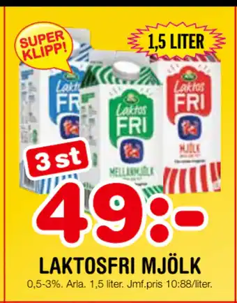 Nya Pulsen LAKTOSFRI MJÖLK erbjuda