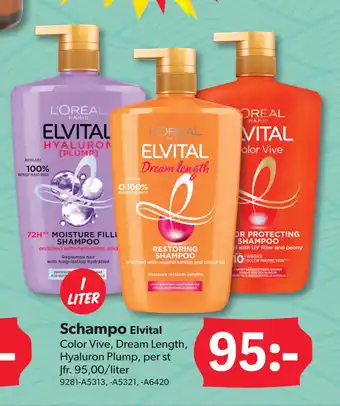 DollarStore Schampo Elvital erbjuda