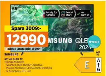 Power 65 4K QLED TV erbjuda