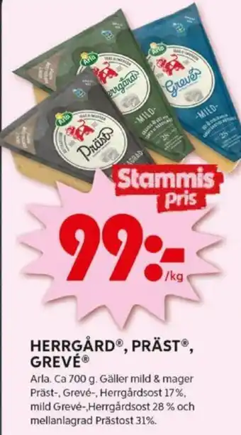 ICA Kvantum HERRGÅRD, PRÄST, GREVÉ erbjuda