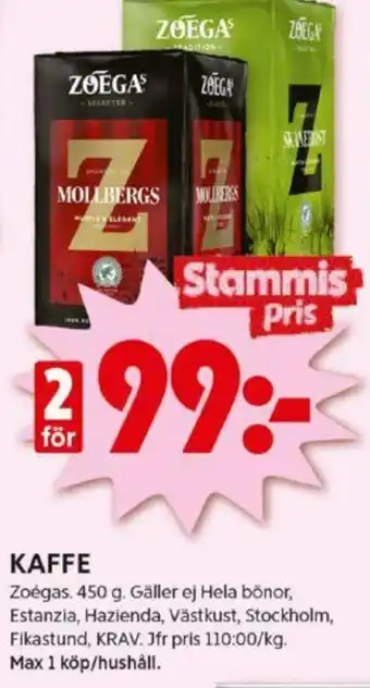 ICA Kvantum KAFFE erbjuda