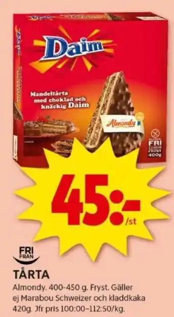 ICA Kvantum TÅRTA erbjuda