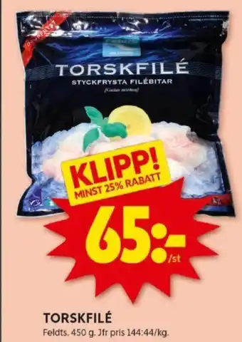 ICA Kvantum TORSKFILÉ erbjuda