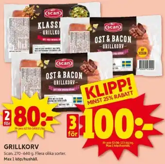 ICA Kvantum GRILLKORV erbjuda