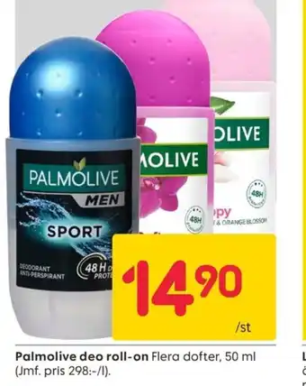 Rusta Palmolive deo roll-on erbjuda